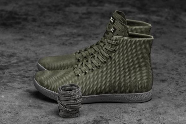 NOBULL WOMEN'S SHOES HIGH-TOP ARMY GREY TRAINER