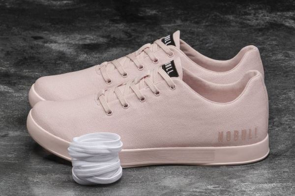 NOBULL WOMEN'S SHOES BLUSH CANVAS TRAINER