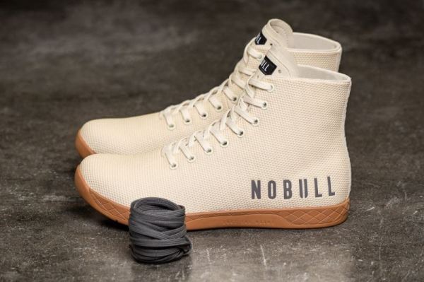 NOBULL MEN'S SHOES HIGH-TOP IVORY TRAINER