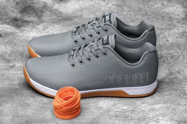 NOBULL MEN'S SHOES DARK GREY WHITE GUM TRAINER