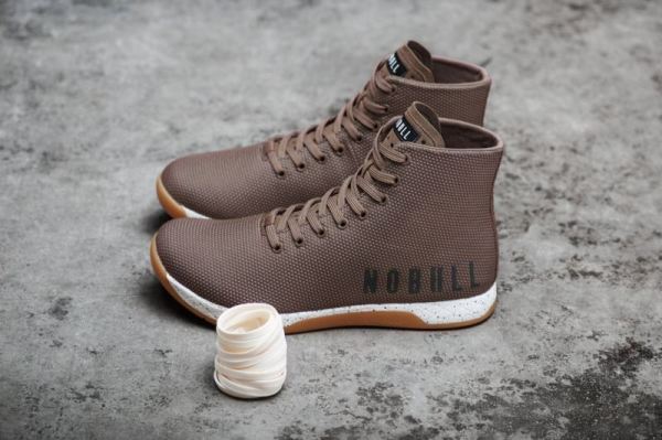 NOBULL WOMEN'S SHOES HIGH-TOP CHESTNUT TRAINER