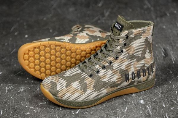 NOBULL MEN'S SHOES HIGH-TOP WOODLAND CAMO TRAINER