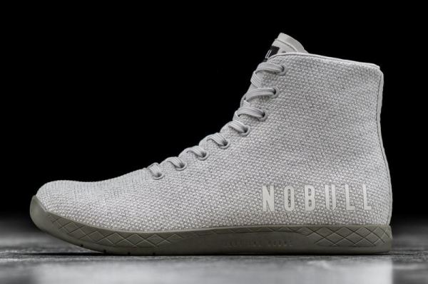 NOBULL WOMEN'S SHOES HIGH-TOP FOG HEATHER IVY TRAINER