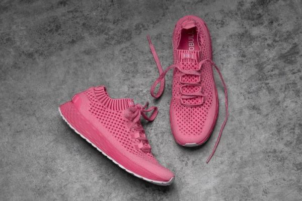 NOBULL WOMEN'S SHOES BRIGHT PINK KNIT RUNNER