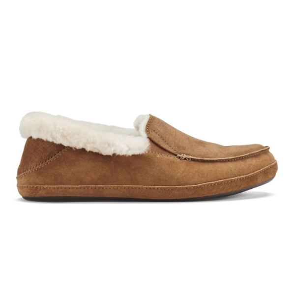 Olukai Women's Ku'una Leather Slippers - Tan