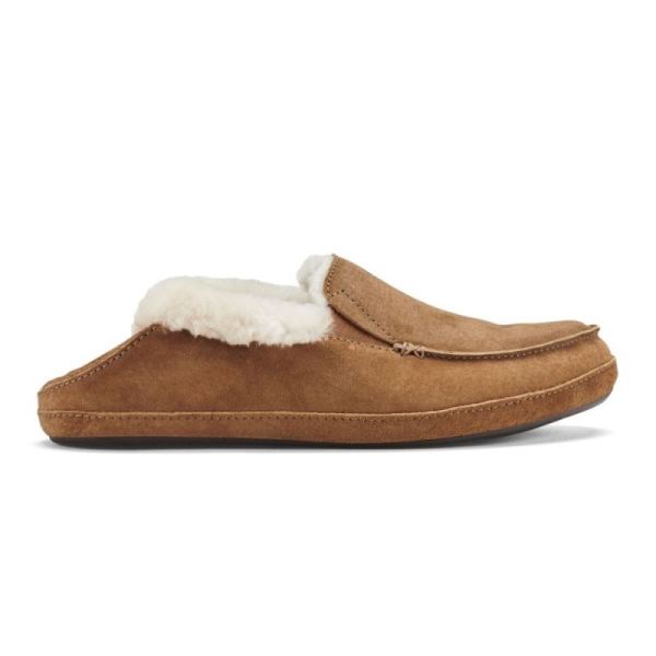 Olukai Women's Ku'una Leather Slippers - Tan