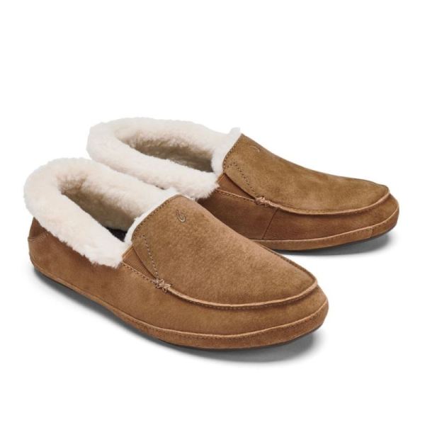 Olukai Women's Ku'una Leather Slippers - Tan