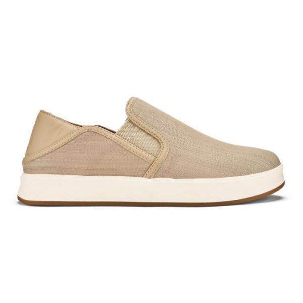 Olukai Women's Ki'ihele 'Ili Leather Sneakers - Beige