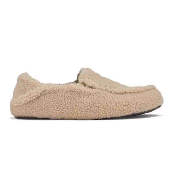 Olukai Women's Nohea Heu Slipper Fuzzy Slippers - Sandbar