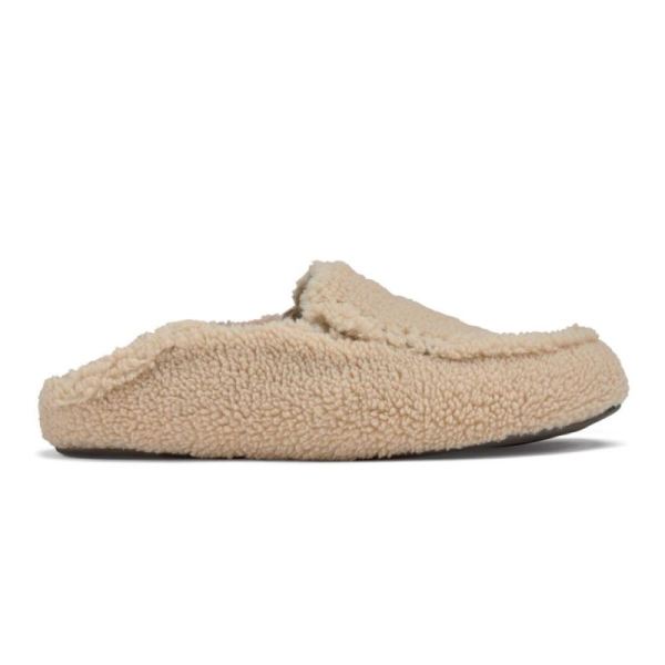 Olukai Women's Nohea Heu Slipper Fuzzy Slippers - Sandbar