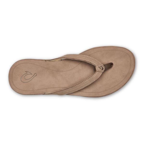 Olukai Women's Aukai Leather Sandals - Tan