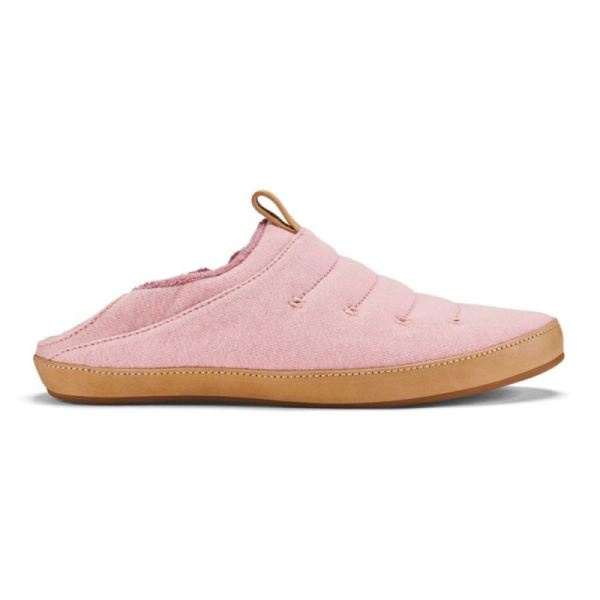 Olukai Women's Lania Jersey Slippers - Rose Sea Salt / Golden Sand