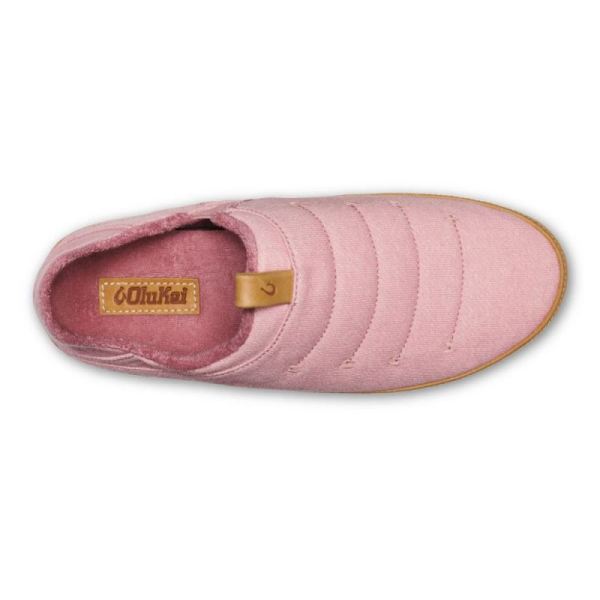 Olukai Women's Lania Jersey Slippers - Rose Sea Salt / Golden Sand