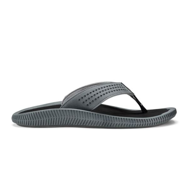 Olukai Men's Ulele - Dark Shadow / Black