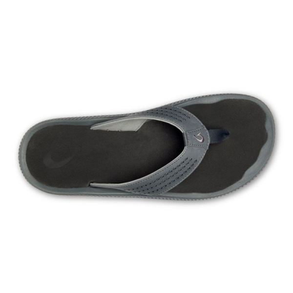 Olukai Men's Ulele - Dark Shadow / Black