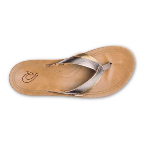 Olukai Women's Kaekae - Silver / Golden Sand