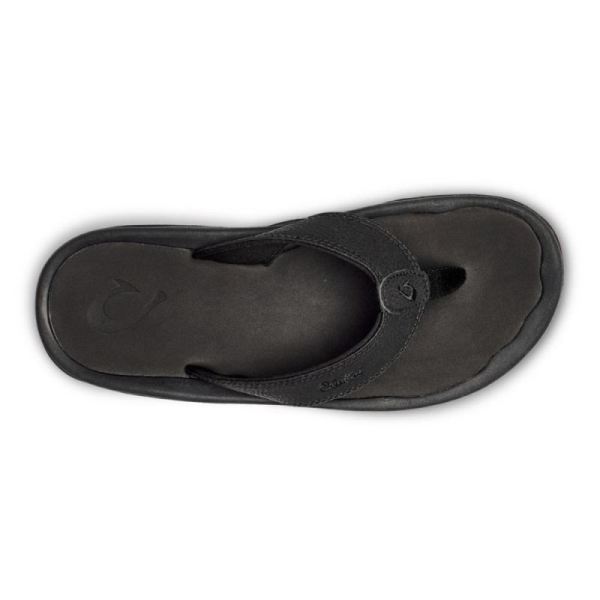 Olukai Men's Ohana Beach Sandals - Black