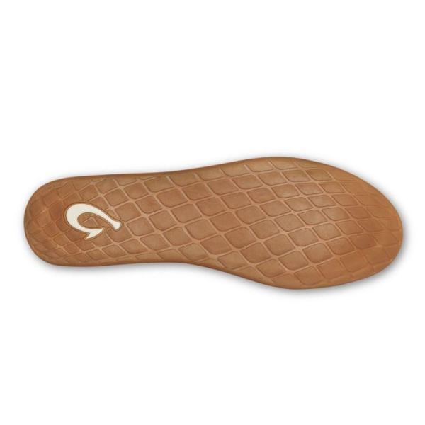 Olukai Women's Lania Kilohana Slippers - Grape Wine / Golden Sand