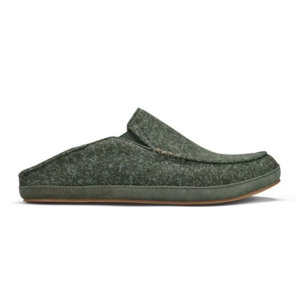 Olukai Men's Moloa Hulu Slipper - Deep Olive / Dusty Olive