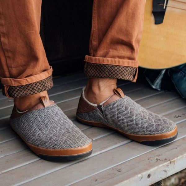 Olukai Men's Mahana Kilohana Slippers - Banyan / Fox