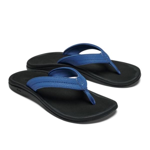 Olukai Women's Ohana Beach Sandals - Marine / Black