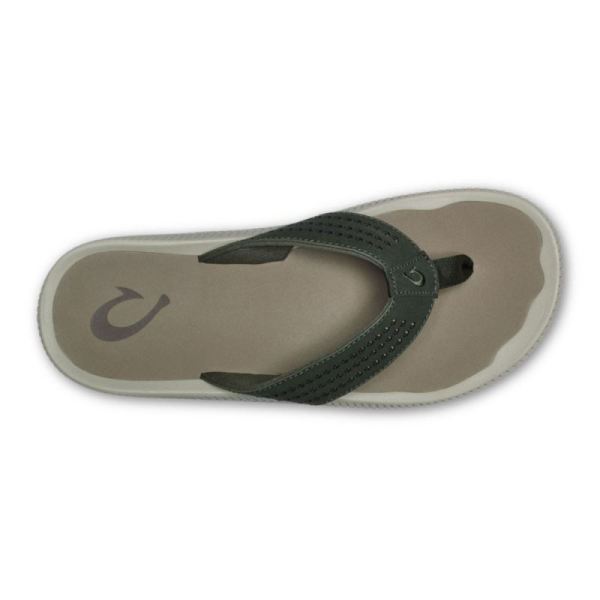 Olukai Men's Ulele Beach Sandals - Nori / Clay