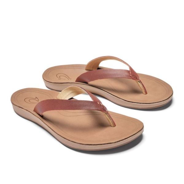 Olukai Women's Nonohe - Cedarwood / Golden Sand