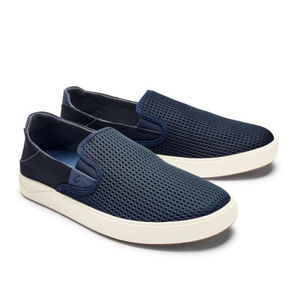 Olukai Men's Lae'ahi Slip-on Sneakers - Blue Depth