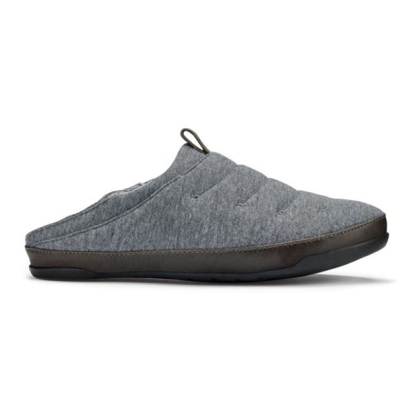 Olukai Men's Mahana Jersey Slippers - Dark Shadow / Black