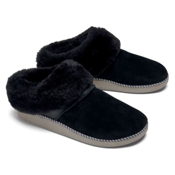 Olukai Women's Ku'i Slip-On Slippers - Black / Fog