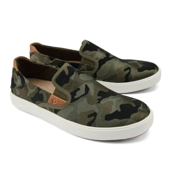 Olukai Men's Lae'ahi Pa'i Sneakers- Husk / Ke Au Camo