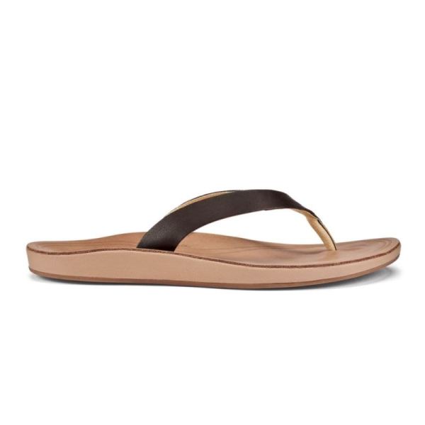 Olukai Women's Nonohe - Dark Java / Golden Sand