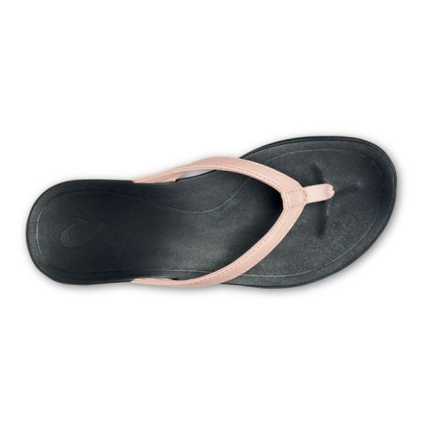 Olukai Women's Ho'opio - Petal Pink Metallic / Black