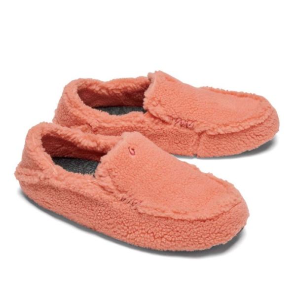 Olukai Women's Nohea Heu Slipper Fuzzy Slippers - Pickled Ginger