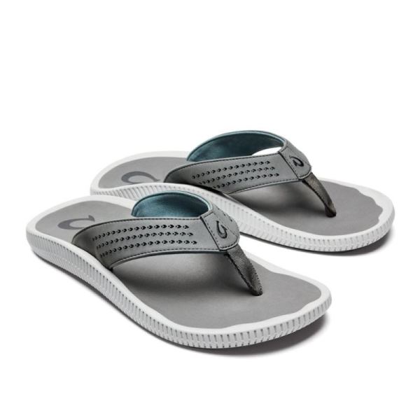 Olukai Men's Ulele Beach Sandals - Stone