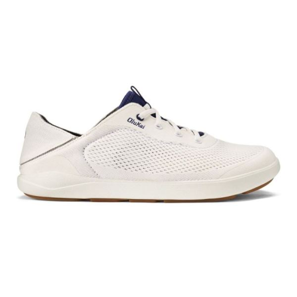 Olukai Men's Moku Pae Shoes - Bright White / Pacifica