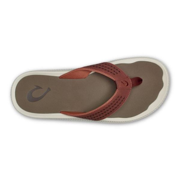 Olukai Men's Ulele Beach Sandals - Canoe / Mustang