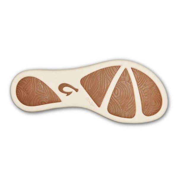 Olukai Women's Honu Leather Flip Flops - Pink Copper / Sahara