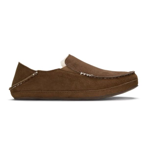 Olukai Women's Nohea Leather Slippers - Ray