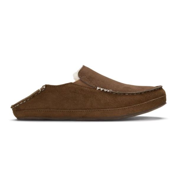 Olukai Women's Nohea Leather Slippers - Ray