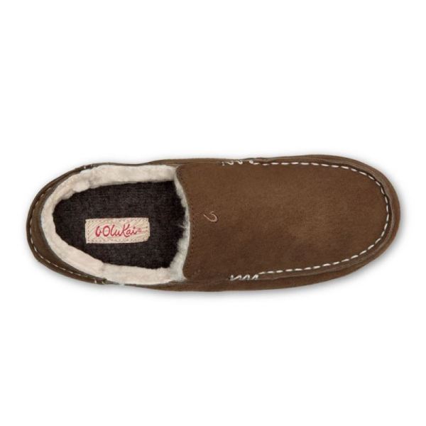 Olukai Women's Nohea Leather Slippers - Ray