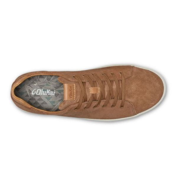 Olukai Men's Lae'ahi Li Kala Leather Sneakers - Tan