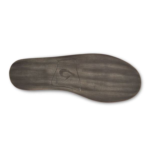 Olukai Women's Nohea Leather Slippers - Pale Grey