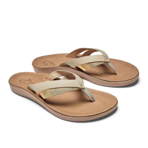 Olukai Women's Kaekae - Tapa / Gold