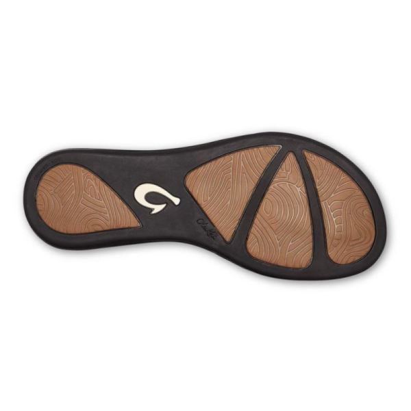 Olukai Women's Aukai Leather Sandals - Copper / Dark Java