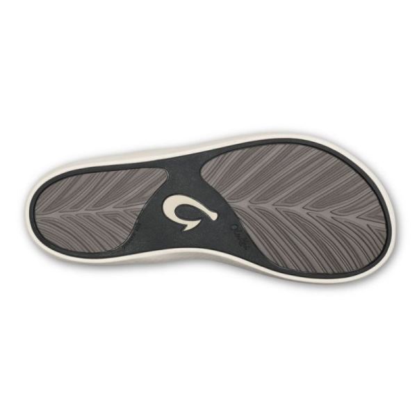 Olukai Women's Pi'oe Beach Sandals - Black / Dark Shadow