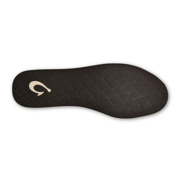 Olukai Women's Ku'una Lanui Velvet Slippers - Charcoal