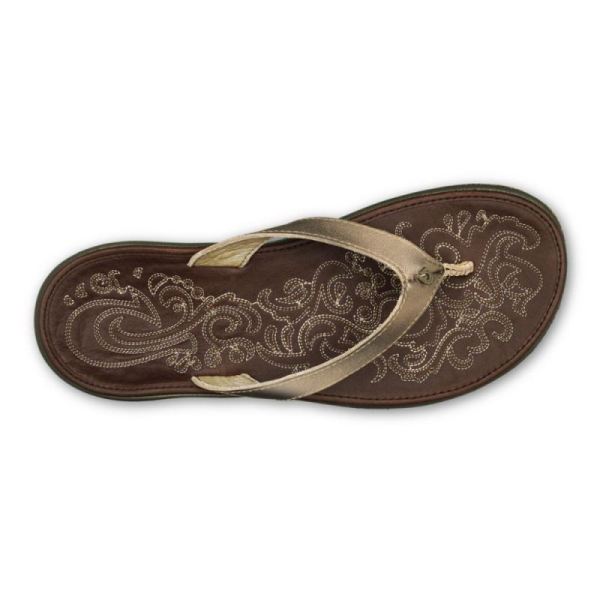 Olukai Women's Paniolo - Bronze / Dark Java