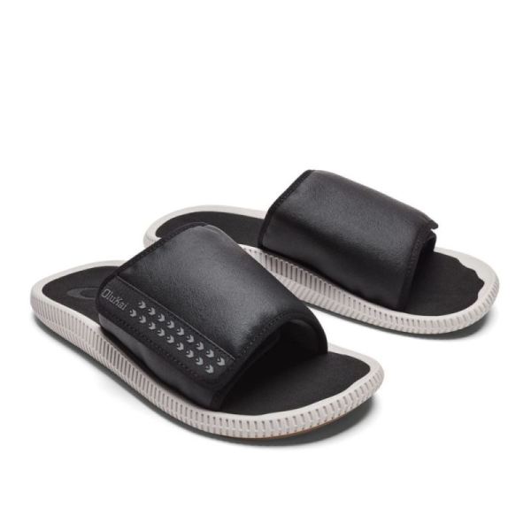 Olukai Men's Ulele 'Olu Slide Sandals - Black