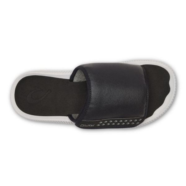 Olukai Men's Ulele 'Olu Slide Sandals - Black